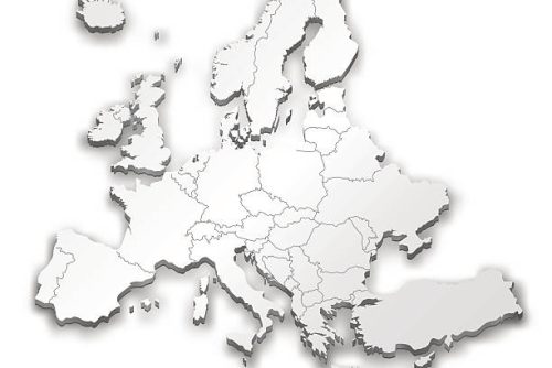 A three dimensional white Europe map. Use it in your presentations, websites and for printing. Hires JPEG and EPS file included!